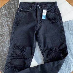 Carmar Black Ripped Jeans
